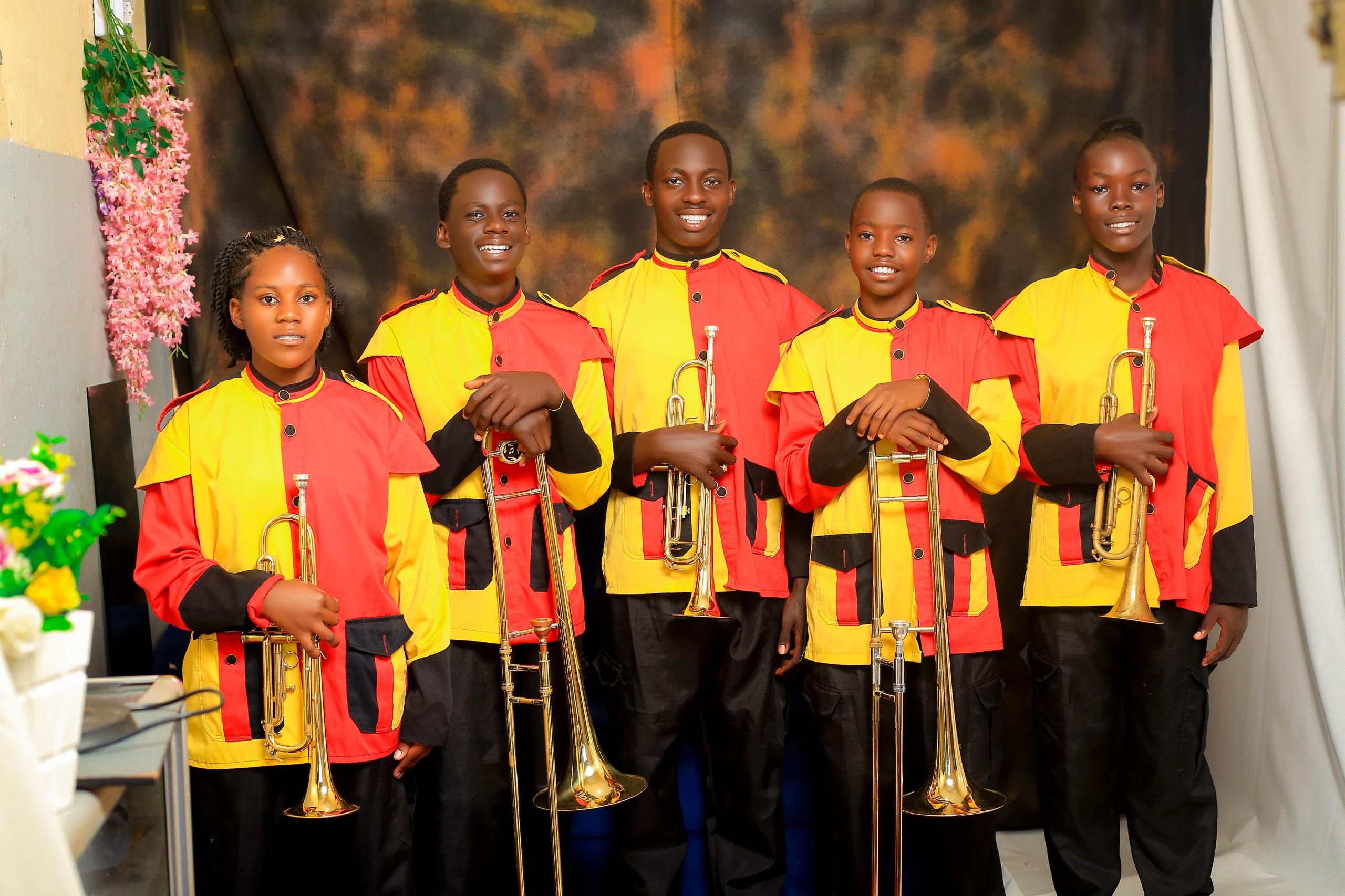 Band performing live